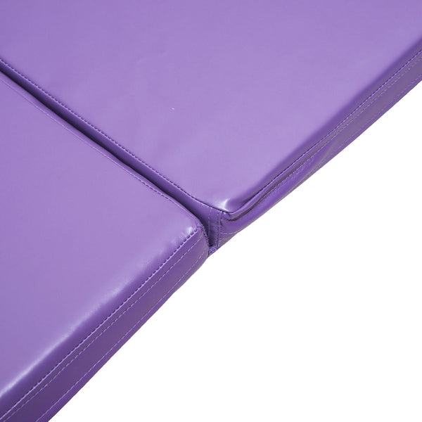 Folding Gym Exercise Yoga Mat - Purple