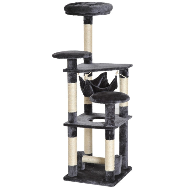 52" Multilevel Cat Tree Activity Centre - Grey