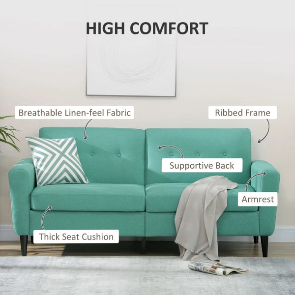 Modern Futon Sofa Couch - Green