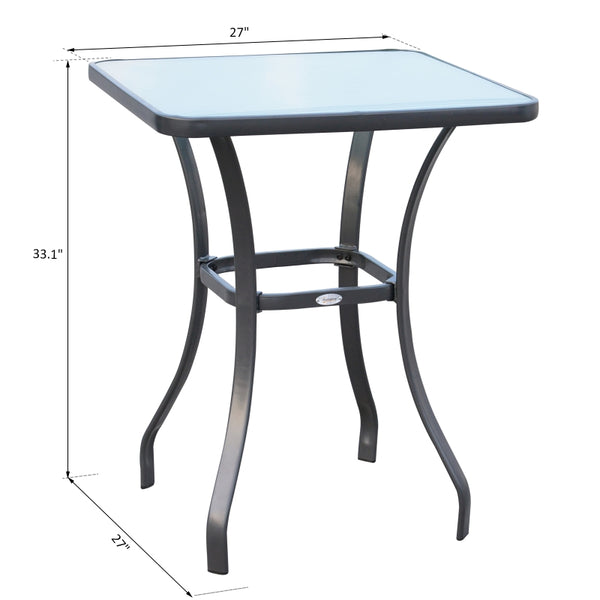 27" Square Patio Table