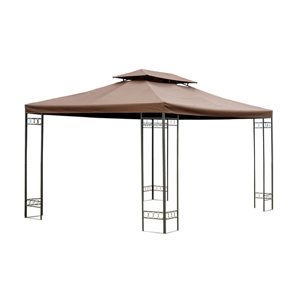 13x10 ft 2 Tier Gazebo Replacement Canopy Top (Top cover only) - Coffee