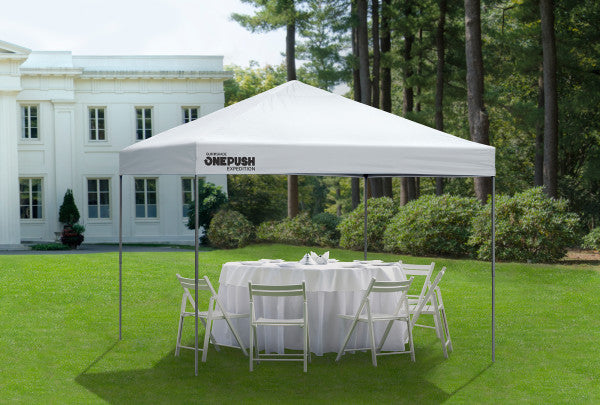 10x10 ft. Expedition Height Adjustable Straight Leg One Push Superior Pop-Up Canopy Tent - Assorted Colours